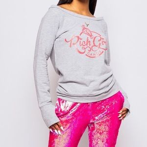 Pullover Pink Sweater Rich Girl Candy size S